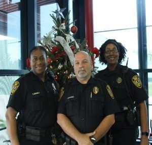 Officers Stacina Jones, Pinkey Joachim, and Niel Johnson